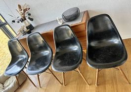 Vintage DSW Stühle, Charles & Ray Eames, Herman Miller
